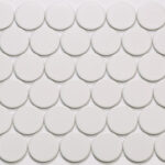Marin Pearl White Penny Round