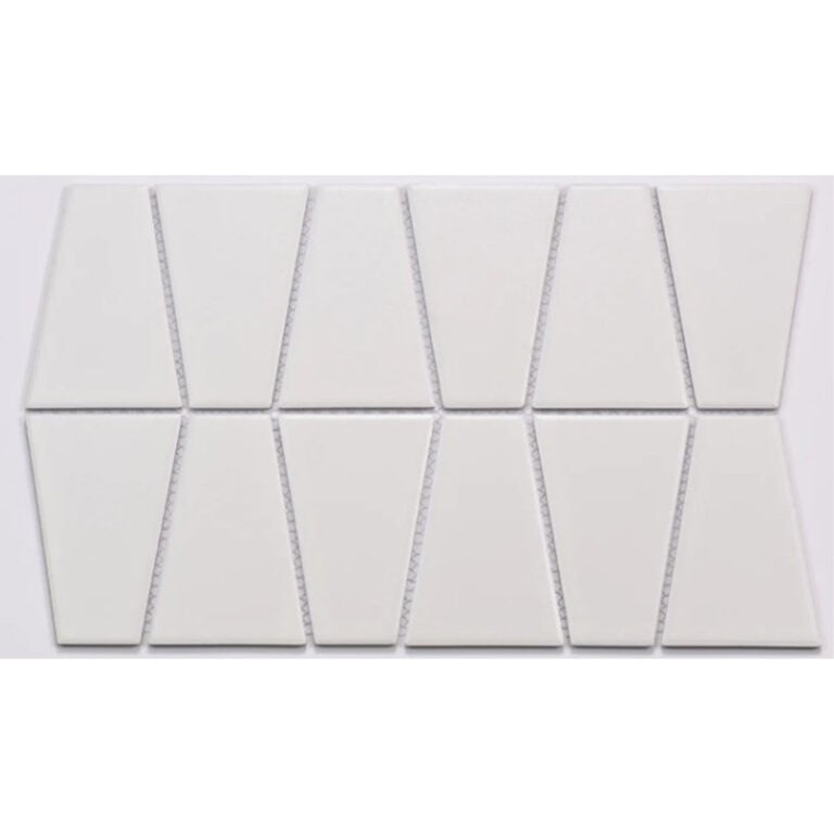 Marin Pearl White Trapezoid Matte